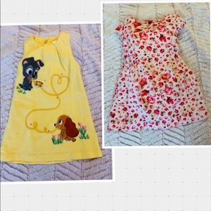 Lady tramp dress and floral printed dress